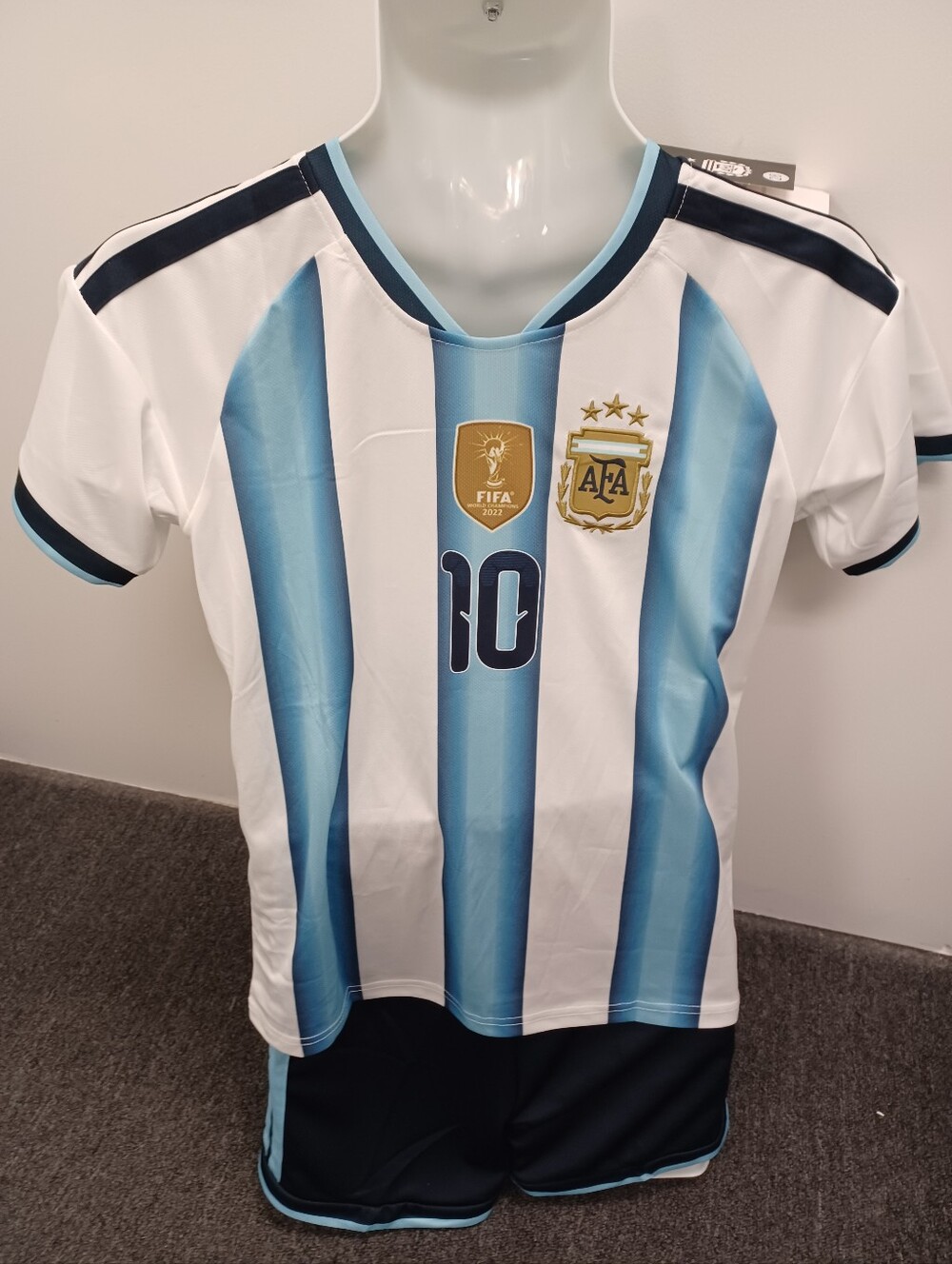 Kids Argentina #10 Mess! 2026 Soccer Jersey and Shorts Set.